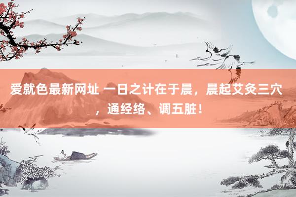 爱就色最新网址 一日之计在于晨，晨起艾灸三穴 ，通经络、调五脏！
