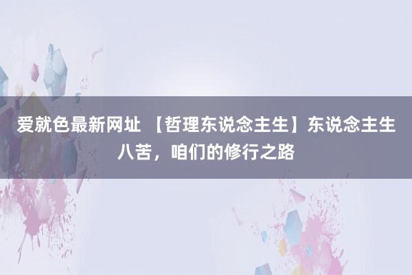 爱就色最新网址 【哲理东说念主生】东说念主生八苦，咱们的修行之路