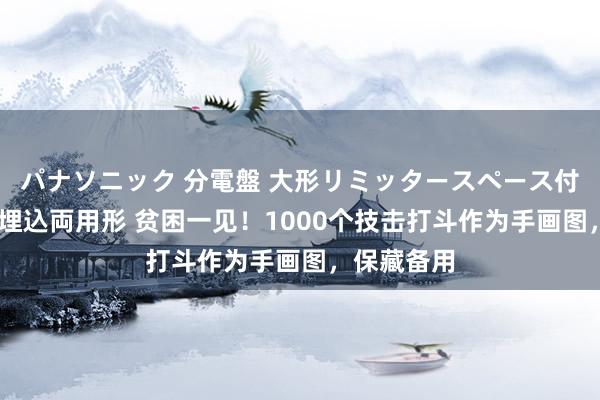 パナソニック 分電盤 大形リミッタースペース付 露出・半埋込両用形 贫困一见！1000个技击打斗作为手画图，保藏备用